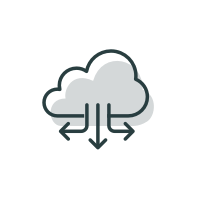 Cloud platform with multiple arrows