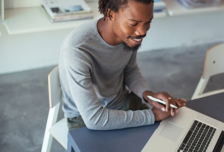 Man with Laptop